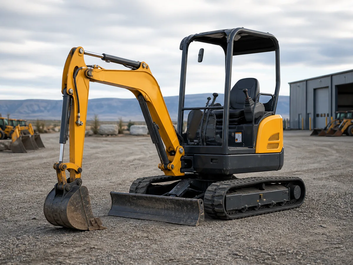 Representative compact excavator category visual