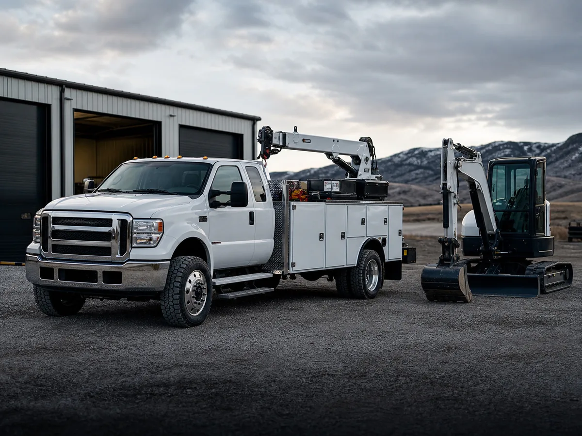 Representative equipment service truck category visual